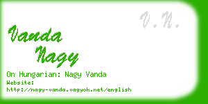 vanda nagy business card